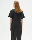 Siyah Oversize Uzun Unisex T-shirt - 4
