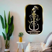 Veraart Işıklı Kişiselleştirilebilir Müzik Temalı Tablo Kadın Figürlü Dekoratif Gece Lambası 60 cm - 8
