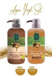 Eyüp Sabri Tuncer Doğal Argan Yağlı Şampuan 600 ml ve Duş Jeli 600 ml - 1