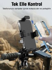 Coofbe 360 Dönen Sarsıntı Önleyici Gidon Motosiklet Tutucu Bisiklet Tutucu Scooter Tutucu Yatay Dikey - 5