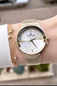 Daniel Klein DKISTE385 Gold Renk Kadın Kol Saati Ve Bileklik - 4