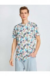 Erkek Giyim Tişört 2sam11121hk Yeşil Desen thumbnail 1