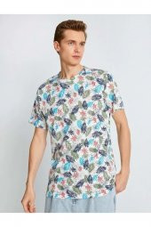 Erkek Giyim Tişört 2sam11121hk Yeşil Desen thumbnail 2