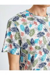 Erkek Giyim Tişört 2sam11121hk Yeşil Desen thumbnail 3