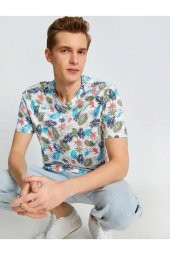 Erkek Giyim Tişört 2sam11121hk Yeşil Desen thumbnail 5