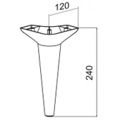 Aspen Lüks Mobilya Kanepe Koltuk Tv Ünitesi Konsol Ayağı Ayakları 24 Cm Ahşap Desenli Ayak (4 ADET) - 7