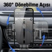 Coofbe Otomatik Kilitlemeli Robotıc Gravıty Araç İçi Telefon Tutucu Havalandırma Araç Tutucu Döner Başlık - 3