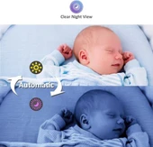 MoonyBaby Kablosuz Bebek Monitörü, 300 Metre Uzun Menzil - 3
