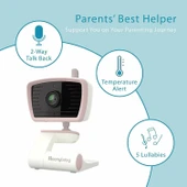 Moonybaby 5" Uzun Menzilli 2 Kameralı Bebek Monitörü, WiFi Gerekmez - 4