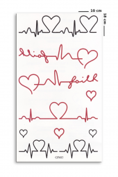 Kalp Atışı Geçici Dövme thumbnail 1