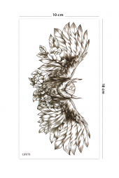 Gerçekçi Baykuş Dövmesi Owl Tattoo - 2