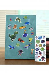 Astro Simli Holografik Kabartmalı Çocuk Stickerları thumbnail 1