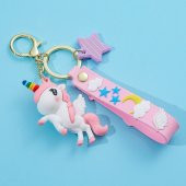 Yıldızlı Unicorn Anahtarlık ve Çanta Aksesuarı - 1
