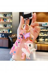 Yıldızlı Unicorn Anahtarlık ve Çanta Aksesuarı - 2