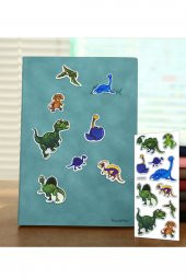 Holografik Dinozor Kendinden Yapışkanlı Kabartmalı Çocuk Sticker - 1