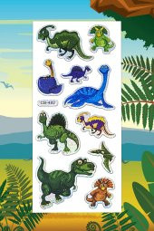 Holografik Dinozor Kendinden Yapışkanlı Kabartmalı Çocuk Sticker - 2