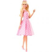 Barbie The Movie - Barbie Pembe Elbiseli Bebek HPJ96 Lisanslı Ürün - 3