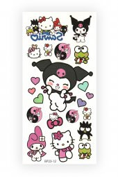 Sanrio Geçici Dövme Kuromi ve Arkadaşları - 1