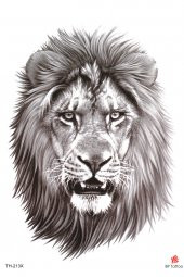 Gerçek Dövme Görünümlü Aslan Dövmesi - 1