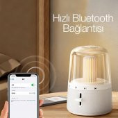 Coofbe 2İN1 Masaüstü Bluetooth Hoparlör Ve Ayarlanabilir Gece Lambası Dokunmatik Kamp Lambası Hoparlör - 4