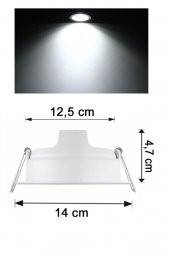 Philips Meson 12,5W Led Panel 6500K Beyaz - 12,5 cm Mağaza Spot Armatür - 3