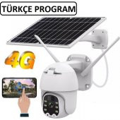 Sim Kartlı 4G Solar Güneş Enerjili 360 Hareketli  Dış Mekan İp Kamera - 2