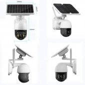 Sim Kartlı 4G Solar Güneş Enerjili 360 Hareketli  Dış Mekan İp Kamera - 4