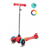 Triathlon T-137 Işıklı 3 Tekerlekli Scooter Kırmızı - 1