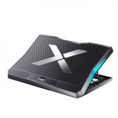 Coofbe Led Işıklı Ultra Sessiz 6 Adet Soğutma Fanlı Laptop Soğutucu Yükseklik Ayarlı Laptop Standı thumbnail 2