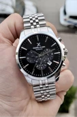 Daniel Klein DKISTE395 Fonksiyonları Aktif 2 Yıl Garantili Kadranı Siyah Kordonu Gümüş Renk Erkek Kol Saati thumbnail 5