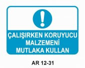 ESER -  Çalışırken Koruyucu Malzeme Kullan (Levha) - 1