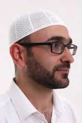 Makine Örme Likralı Dantel Namaz Takkesi - 2