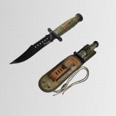 Nurgaz NG C121 Campout Survıval Çelik Bıçak - Çakı Özel Kılıflı - 1