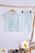 Babyhola Kız Bebek Çocuk Pamuk Pijama Takımı Tavşan Desen 11912 - 1