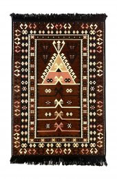 Shark Anadolu Seccade Kilim 15 Kahve - 1