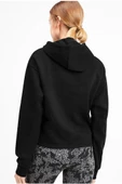 Puma ESS Cropped Logo Hoodie Kadın Sweatshirt Siyah XS-XL - 4