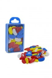 Sayı Fasülyesi 1 Paket Plastik Sayı Sayma Fasülyeleri 1. Sınıflar İçin Renkli Fasulye - 1