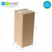 HAAY AMBALAJ 12x12x29cm Çift Oluklu Koli (25 ADET) - 1