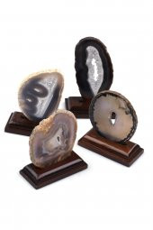 Standlı Akik Doğal Taş Plaka - 1