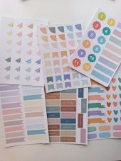 500 adet Planner Soft İşaretleme Ajanda Günlük Bullet Journal Scrapbook - 2