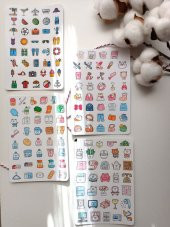 Mini Boy Ajanda Planner Etiket Sticker Set - 2