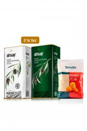 Ahsaf Natürel Sızma Zeytinyağı 5 Lt Teneke -soğuk Sıkım Zeytinyağı 5 Lt Teneke-panko Ekmek Kırıntısı 1 Kg (3'lü Ekomik Paket) - 1