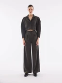 Desenli Pileli Hardal Ceket thumbnail 1