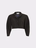 Desenli Pileli Hardal Ceket thumbnail 5