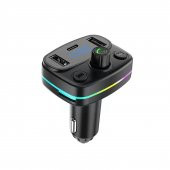 Winex M44 Fm Handsfree Bluetooth Modülatör MP3 Player Type-C Çıkışlı Araç Şarj Aleti - 1