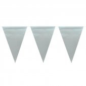 FLAMA ÜÇGEN PLASTİK GÜMÜŞ BASKISIZ - 1