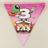FLAMA ÜÇGEN 3 YAŞ RENKLİ BALONLAR PEMBE - 1