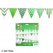 FLAMA ÜÇGEN RENKLİ 15Lİ 3MT YEŞİL - 1