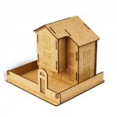 MAKET SAFRANBOLU EVİ AHŞAP MAKET SAFRANBOLU EVİ NATUREL BOYAMA MAKETİ EĞİTİCİ MAKET BOYAMA LAZER KESİM - 1