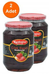Kardeşler Çilek Reçeli Cam Kavanoz 1000 G x 2 Adet - 1